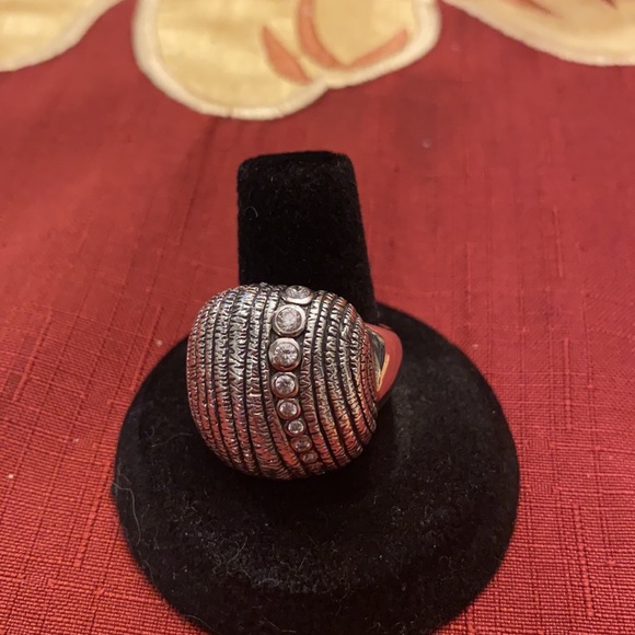 .925 Sterling silver and cubic zirconia ring - Picture 7 of 9